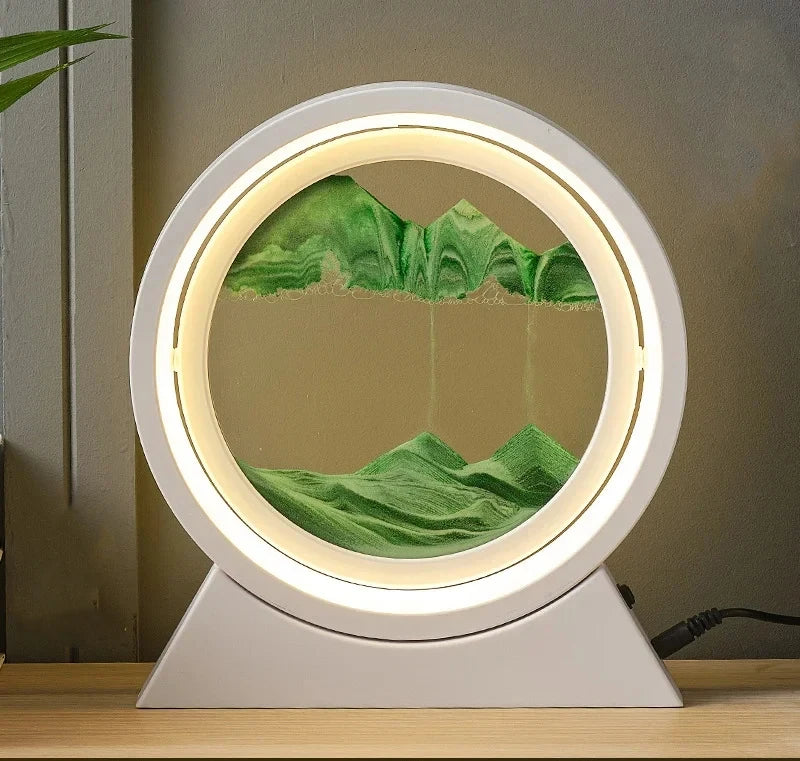 Lampe d'art de sable 3D en mouvement