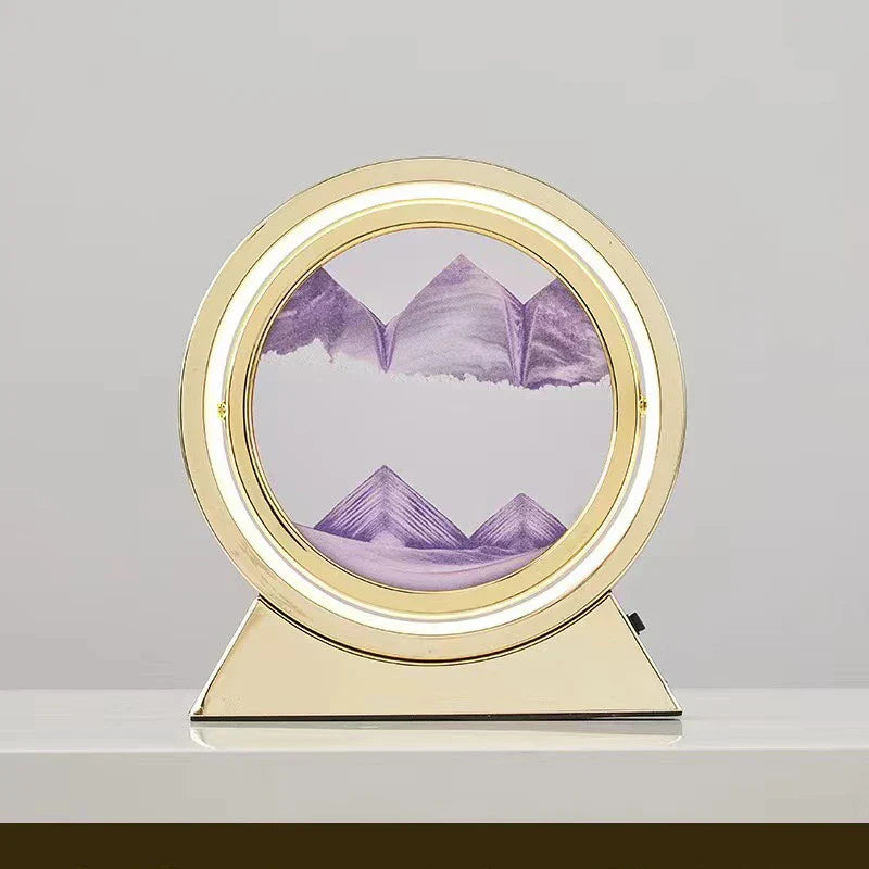 Lampe d'art de sable 3D en mouvement