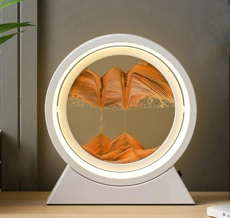 Lampe d'art de sable 3D en mouvement