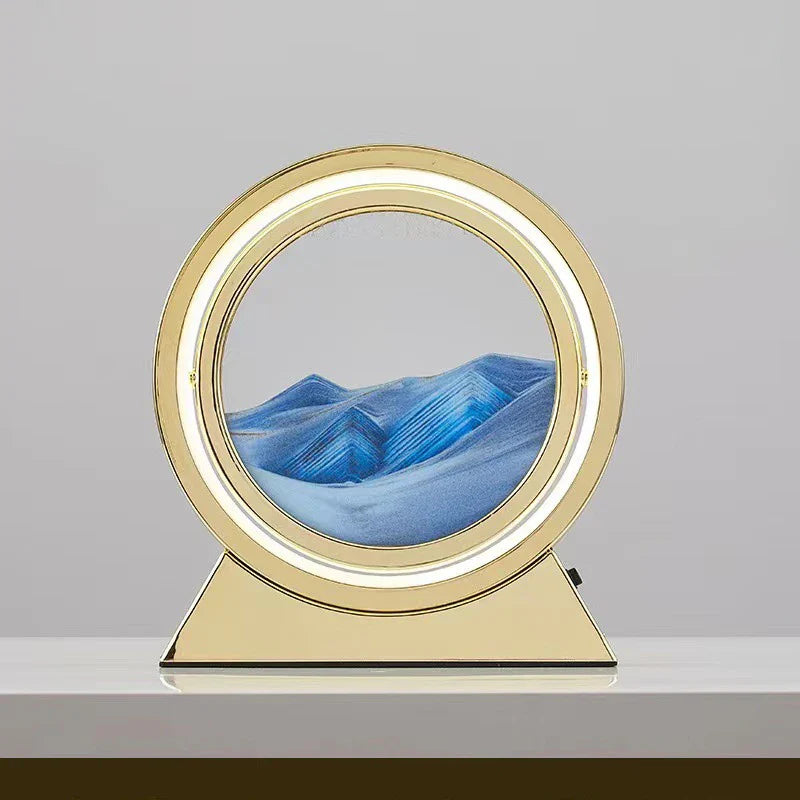 Lampe d'art de sable 3D en mouvement